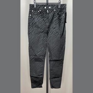 NEW Rag & Bone Jeans Womens 28 black zebra animal nina skinny